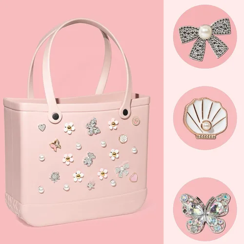 Vista 28 de Mon Caramel Resina Bolsa de Playa Accesorios Encantos,Resina Playa Totes Accesorios Insertos,Daisy Flower Bag Charms