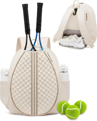 Vista 31 de Mochila de tenis Sucipi, mochila de tenis acolchada con bandolera cruzada, bolsas para raquetas de tenis resistentes al agua para mujeres y hombres