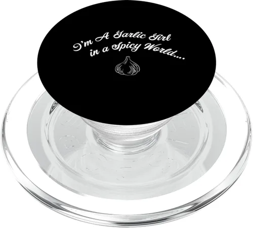 Vista 7 de Garlic Girl Lover In A Spicy World Foodie Cooking Chef PopSockets Adhesive PopGrip