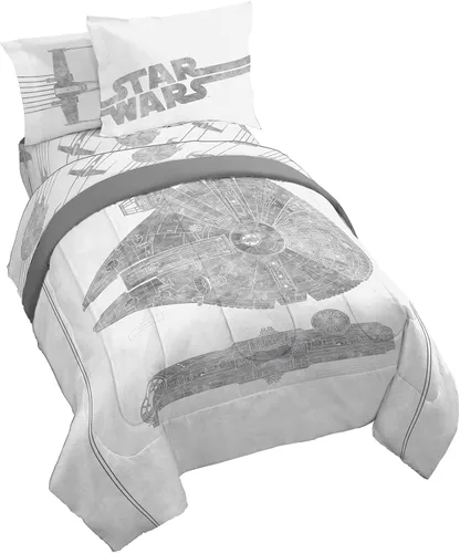 Vista 29 de Jay Franco Disney Lilo and Stitch - Juego de edredón tamaño Twin, ropa de cama de 5 piezas, incluye juego de sábanas y fundas de almohada, ropa