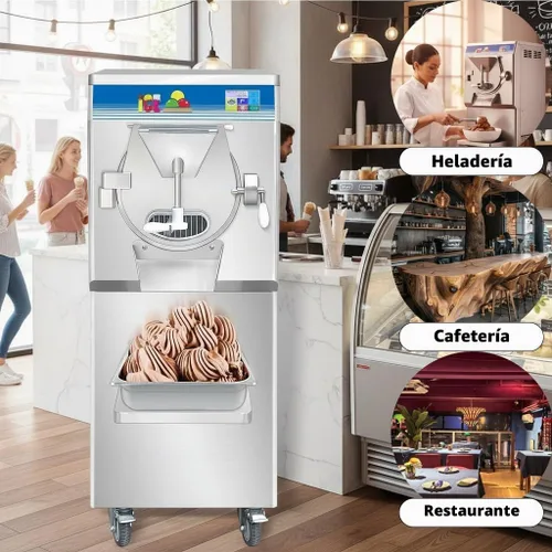 Vista 3 de Máquina de helado duro comercial de gelato de puerta SSS 9-11 galón/H