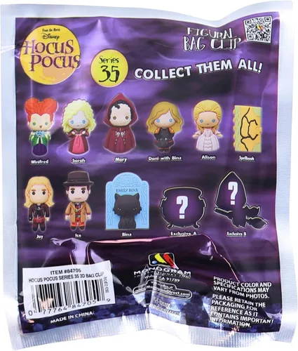 Vista 2 de Disney unisex-adult 3d Foam Bag Clip Morado
