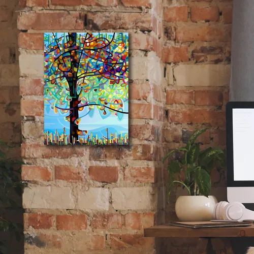 Vista 5 de Epic Graffiti 'Along The River' de Mandy Budan, arte de pared en lienzo, 12 x 16 pulgadas