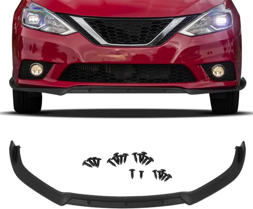 Vista 52 de SCITOO Alerón de borde de parachoques delantero mate negro para Ford Focus ST años 2013-2014 - Spoiler frontal de polipropileno