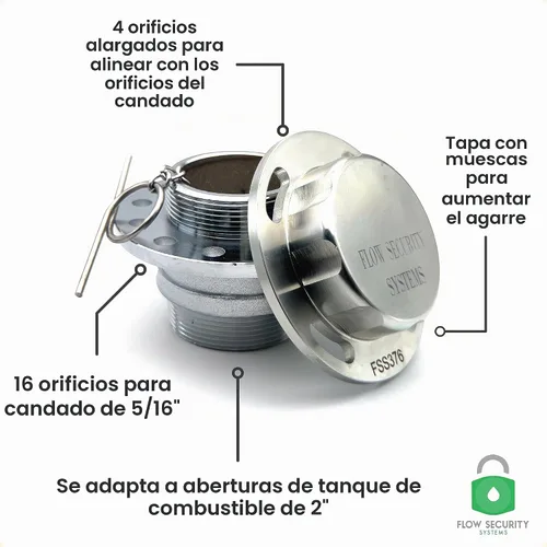 Vista 2 de La tapa de tanque de combustible con bloqueo no ventilada de Flow Security Systems Asegura tanques de combustible comerciales de transferencia