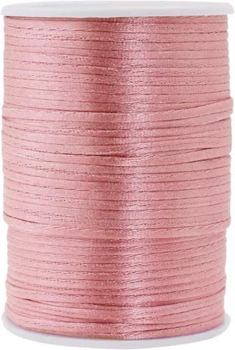 Vista 110 de Mandala Crafts Cordón de satén de cola de rattail de 0.02 in para nudos chinos de macramé