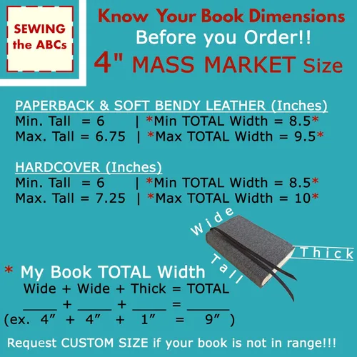 Vista 3 de Fundas de libro pequeñas de 4 pulgadas para libros de tapa blanda o tapas duras, 4 x 6, funda de tela elástica negra, funda de libro de bolsillo