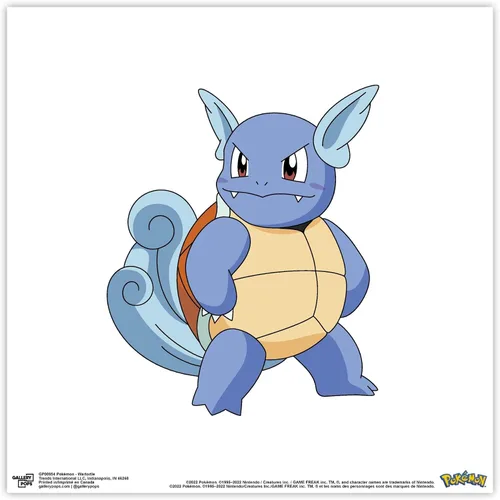 Vista 9 de Trends International Gallery Pops Pokemon - Arte de pared de Wartortle, versión enmarcada negra, 12 x 12 pulgadas