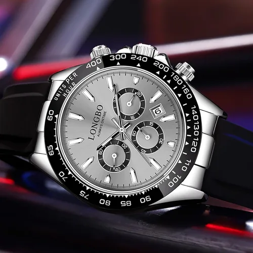 Vista 2 de devaco Relojes luminosos del cronógrafo del calendario de los hombres, relojes de moda de los hombres