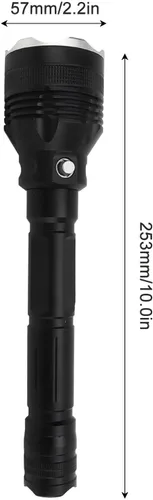 Vista 7 de Luz de buceo, linterna de buceo súper brillante de 8000 lúmenes, luz de buceo compacta con 3 modos, linterna sumergible IPX8, para buceo submarino