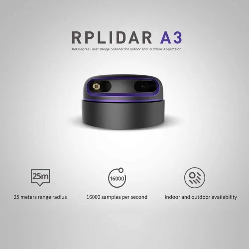Vista 6 de RPLIDAR A3M1 Kit de sensor de rango láser 2D de 360 grados, velocidad de escaneo de 15 Hz y módulo de escáner ladar de 82.0 ft de distancia