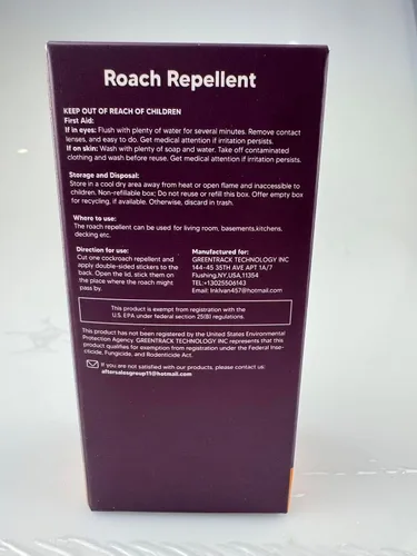 Vista 9 de Repelente Keep Roach Away para interiores, repelente de cucarachas lejos para el hogar, cobertura de 120 pies cuadrados, ingredientes a base