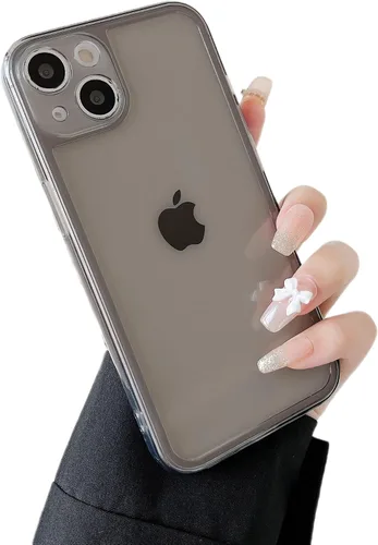 Vista 16 de ZTOFERA Funda para iPhone 7/8/SE 5.5 pulgadas, linda funda de silicona suave transparente con parachoques retro de color transparente a prueba