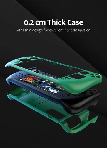 Vista 6 de Funda para cubierta de vapor, accesorio protector con caídas, arañazos, polvo, huellas dactilares, manos llenas (verde OD)