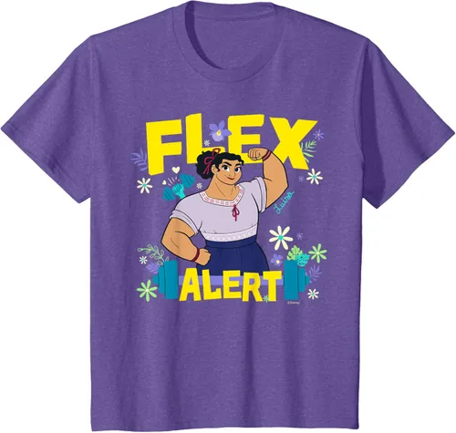 Vista 52 de Disney Encanto Luisa Madrigal Flex Alert Camiseta, Negro