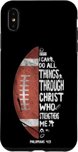 Vista 10 de iPhone 13 I can do all things through Christ Philippians 4:13 - Funda de fútbol