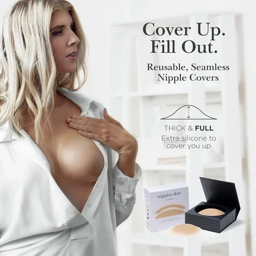 Vista 2 de Nippies Fundas extra para pezones para mujer Pasties de sujetador de silicona adhesiva, talla única