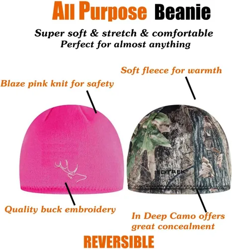 Vista 4 de EDTREK Gorro reversible multiusos – Gorro ultra cómodo y suave para exteriores