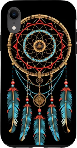 Vista 25 de Dreamcatcher Native American Indian Feathers Tribal Boho Case for iPhone 17