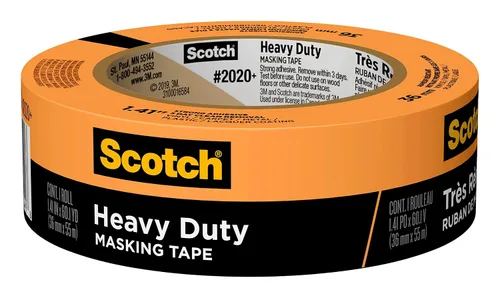 Vista 17 de Scotch Cinta adhesiva resistente para pintores, 6 rollos, 4.77 cm x 54.99 m, para uso en vinilo, alfombra, metal y plástico, cinta adhesiva