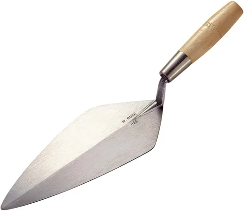 Vista 3 de Kraft Tool RO116-9 Paleta estrecha de ladrillo Londres de 9 pulgadas con mango de madera de 6 pulgadas