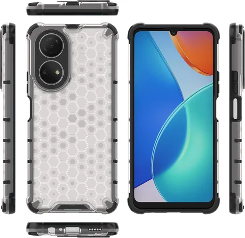 Vista 75 de Pzwoxukhov Funda compatible con Huawei Nova 3i, compatible con Huawei P Smart+ 2018 Honeycomb Anti-Drop Shock-Absorbing Case Negro
