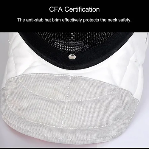 Vista 6 de Máscara de sable de esgrima, grado nacional certificado CFA 1600N, máscara de esgrima, casco, equipo de protección de esgrima