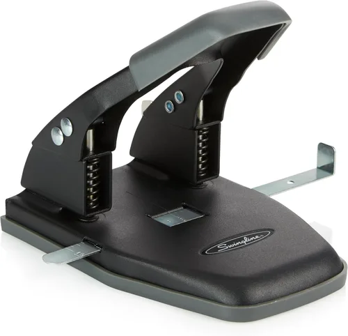 Vista 10 de Swingline - Perforadora de 2 agujeros, perforadora de 20 hojas, perforadora de papel, mango de confort de bajo esfuerzo SmartTouch, guía