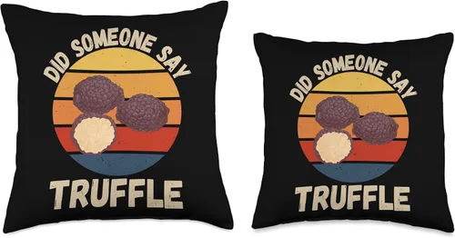 Vista 3 de Vintage Truffle Did Someone Say Truffle Food Lover Throw Pillow