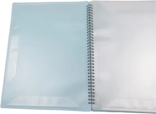 Vista 4 de Wealrit Carpeta de partituras con 20 fundas para exhibición, organizador de carpetas de música para almacenamiento de partituras, soporte para Azul