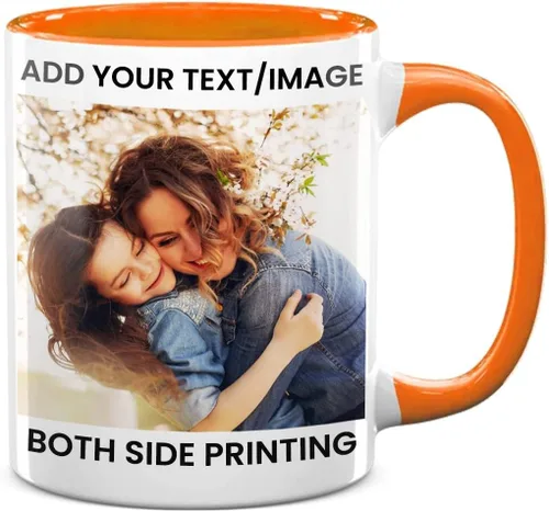 Vista 27 de Taza de café personalizada, regalo personalizado, taza de cerámica con foto, imágenes o texto, novedad de tazas personalizadas, perfecta para rojo