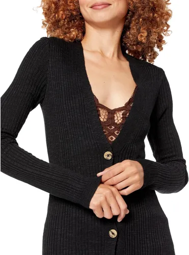 Vista 3 de Free People Noche de cita Cardi, Negro