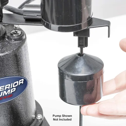 Vista 3 de Superior Pump 92010 Interruptor de flotador vertical, negro