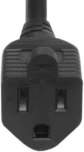Vista 2 de SF Cable Cable adaptador de corriente para monitor NEMA 5-15R a IEC320 C14, 3 pies - 14 AWG