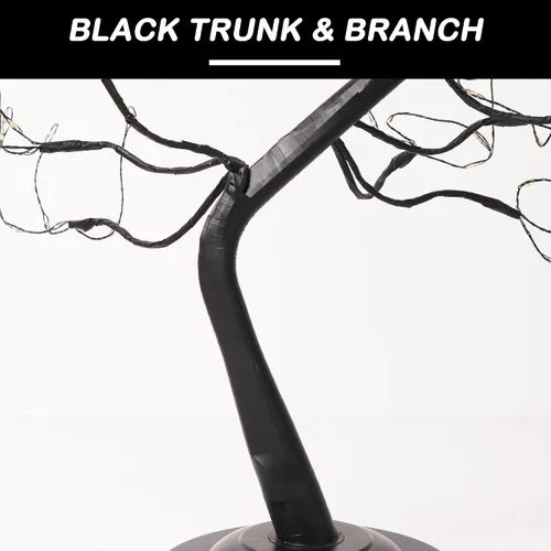 Vista 3 de Luz negra para árbol bonsái de 108 L, lámpara de árbol de hadas con ramas ajustables, árboles artificiales LED, USB y funciona