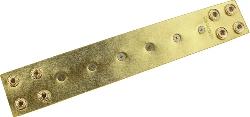 Vista 3 de Coolcoco Pulsera ajustable de lujo con letra dorada de cuero morado para mujeres y niñas, accesorio de cosplay, Metal Cuero