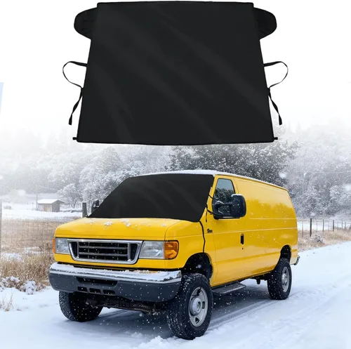 Vista 9 de Cubierta de Parabrisas para Hielo y Nieve Compatible con Mercedes-Benz Sprinter 2007-2024 2025 2026 Impermeable Cubierta de Parabrisas Resistente al