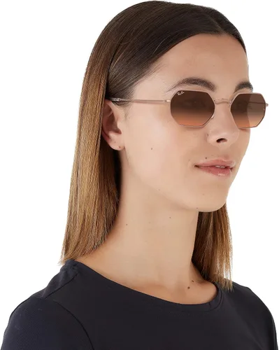 Vista 6 de Ray-Ban Rb3556n Octagonal Flat Lens Sunglasses