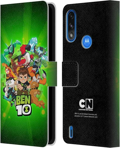 Vista 8 de Head Case Designs Funda de piel con licencia oficial de Ben 10: Animated Series Alien Graphics Funda tipo cartera compatible con Moto E7 Power/Moto