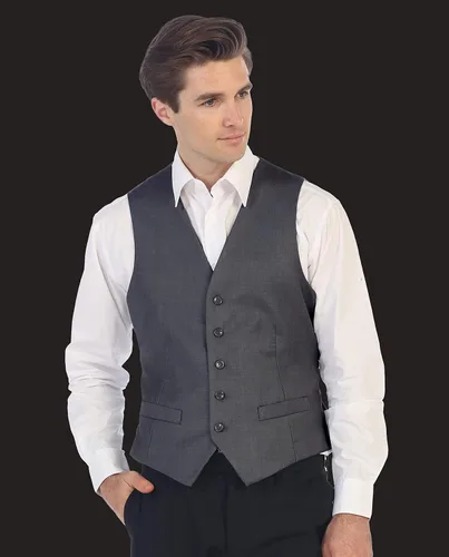 Vista 6 de Gioberti Chaleco de traje formal para hombre para negocios o vestido casual