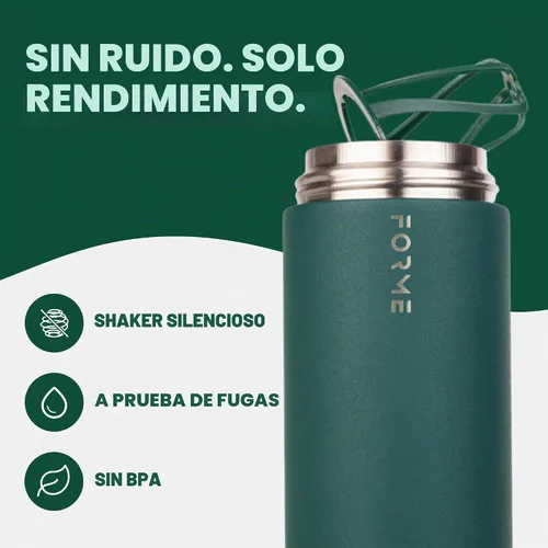 Vista 2 de FORME - Botella mezcladora con almacenamiento de suplementos, 16.9 oz Jungle