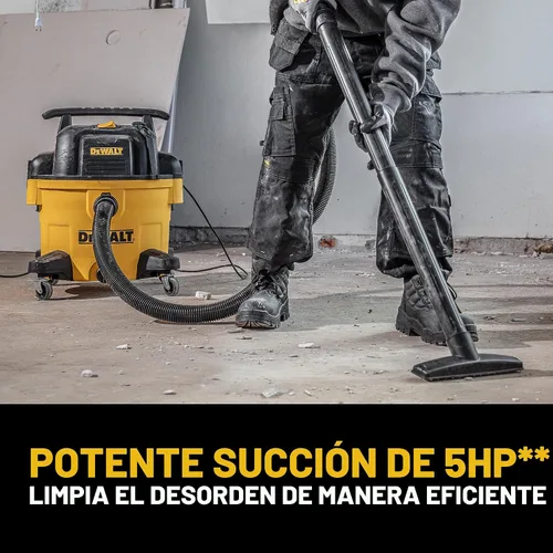 Vista 6 de DeWALT DXV09P - Aspiradora en húmedo y seco de 9 galones, color amarillo