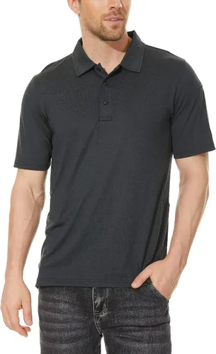 Vista 5 de TACVASEN Mens Golf Polo Shirts Short Sleeve Quick Dry Collared Casual Shirt with Buttons PerformanceT-Shirt