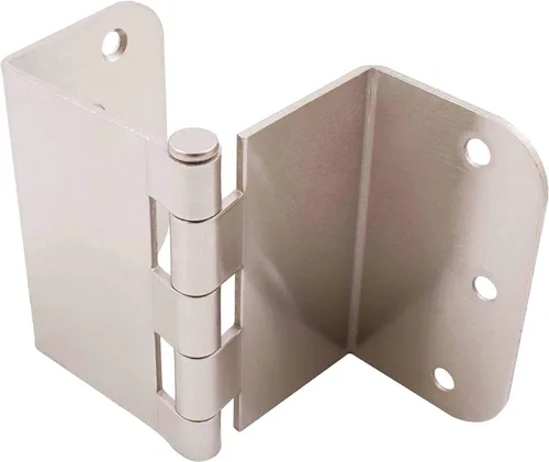 Vista 4 de Generic Bisagra de puerta abatible transparente de 3.5 pulgadas, paquete de 3 (radio de 14 pulgadas, latón), T2895
