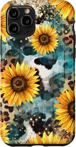 Vista 28 de Funda Boho Western de piel de vaca para iPhone 12 Pro Max