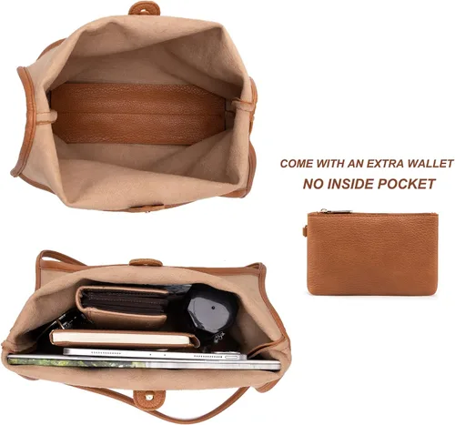 Vista 5 de Montana West Bolsos estilo hobo holgados para mujer, bolsos de hombro suaves de diseñador para mujer, bolso de mano con asa superior