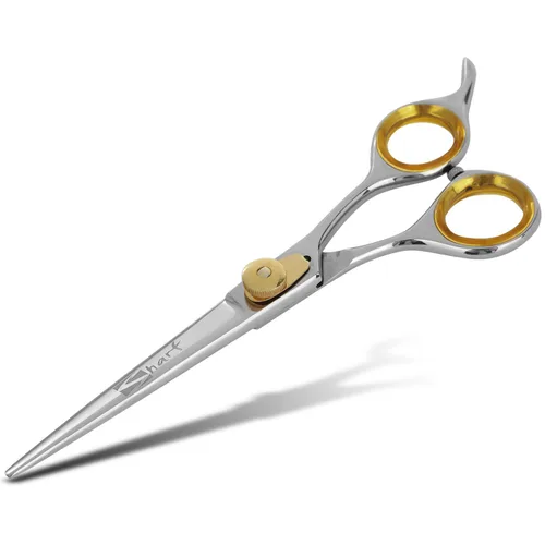 Vista 7 de SHARF Gold Touch Barber - Tijeras de peluquería de acero inoxidable japonés 440c de 6.5 pulgadas, tijeras de peluquero profesionales para hombres