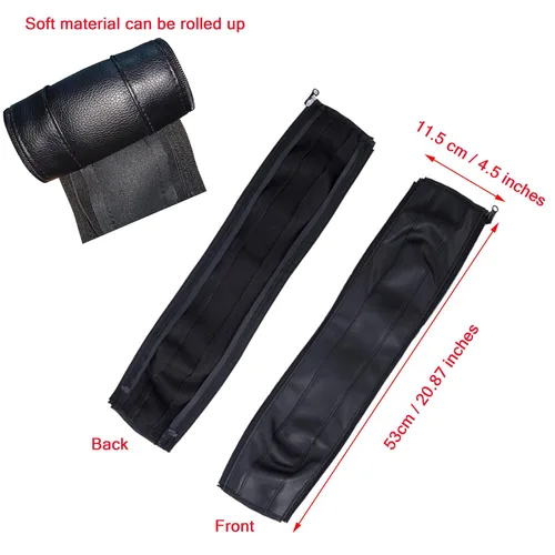 Vista 8 de Funda para manija de cochecito, funda de mango, barra de agarre, reemplazo, compatible con BBZ Yoya Reposabrazos de cochecito Accesorios de barra