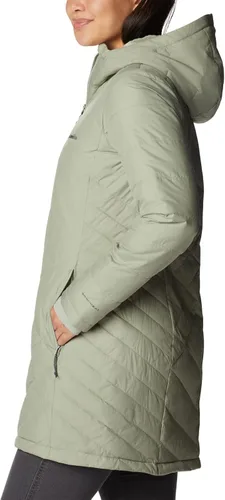 Vista 13 de Columbia Heavenly - Chaqueta larga con capucha para mujer Malva antigua