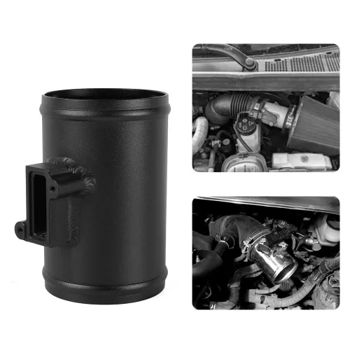 Vista 5 de BARTOO 3" Medidor de flujo de aire Base MAF Sensor Mount para Nissan Honda Negro